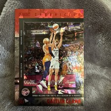 2025 Panini Caitlin Clark Chronicles Exclusive Red Cracked Ice #9  