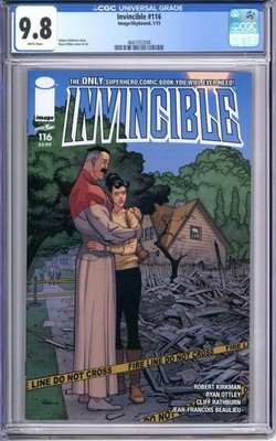 Invincible #116 CGC 9.8 NM/MT white pages near mint Image comics 4661052008