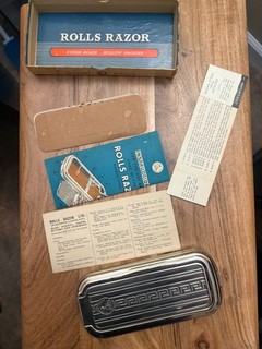 Vintage Rolls Razor Shaving Set!