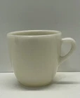 HTF Vintage Pyrex Corning Ivory Colored Heavy Milk Glass Coffee Mug Mid-century