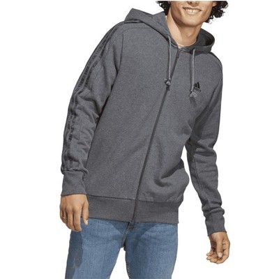 Adidas Sweatjacke für Herren Essentials 3-Stripes French Terry Grau