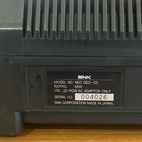 SNK NEO GEO CD Front Loader Type Console Early Model CD US Seller