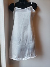 Venetian Red | White Silky Spaghetti Strap Mini Dress