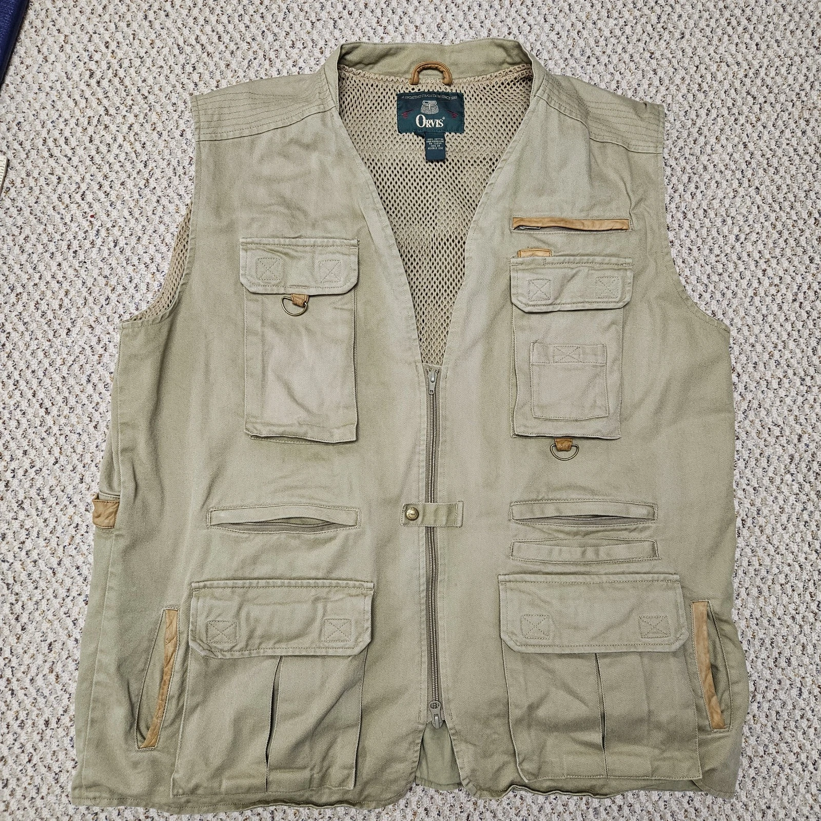 Vintage Orvis Fishing Vest Mens XXL Pockets Outdoor Hunting Safari