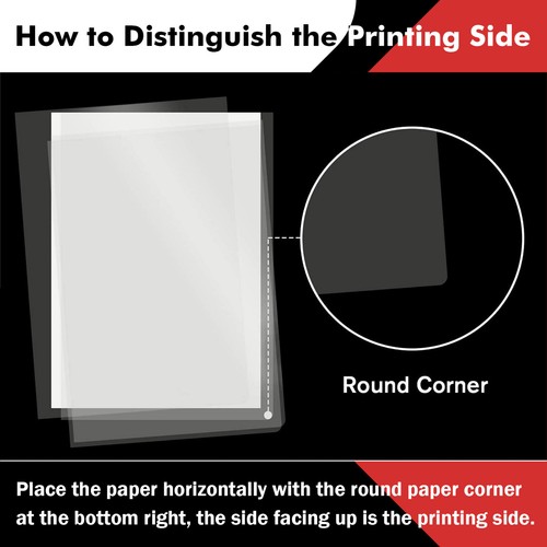 60 Sh Koala Transparency Film 8.5x11 Clear for Overhead Projector Laser Inkjet - Picture 9 of 11