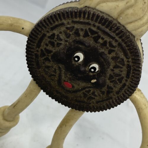 Vintage Nabisco Oreo Cookie 4.5" Bendy Advertisement Toy Bendable Man Figure - Picture 2 of 3