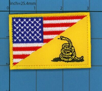 Dont Tread On Me Navy Jack Flag Patch US ARMY BIKER Don't snake Gasden join 210 