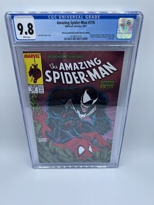 Amazing Spider-Man #316 Todd McFar. Cvr / Mex. cvr - CGC 9.8 (Live Auction Sale)