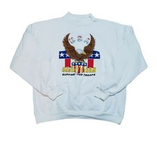 Operation Desert Storm Sweatshirt Support Our Troops Military Men's Size L VTG