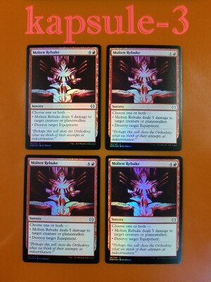 4x Molten Rebuke | FOIL | Phyrexia: All Will Be One | MTG Magic Cards