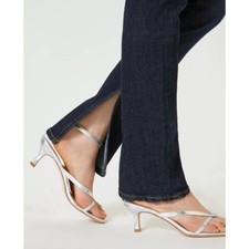 Anthropologie Pilcro Split Straight Jeans Size 31 Dark Wash Denim High Rise