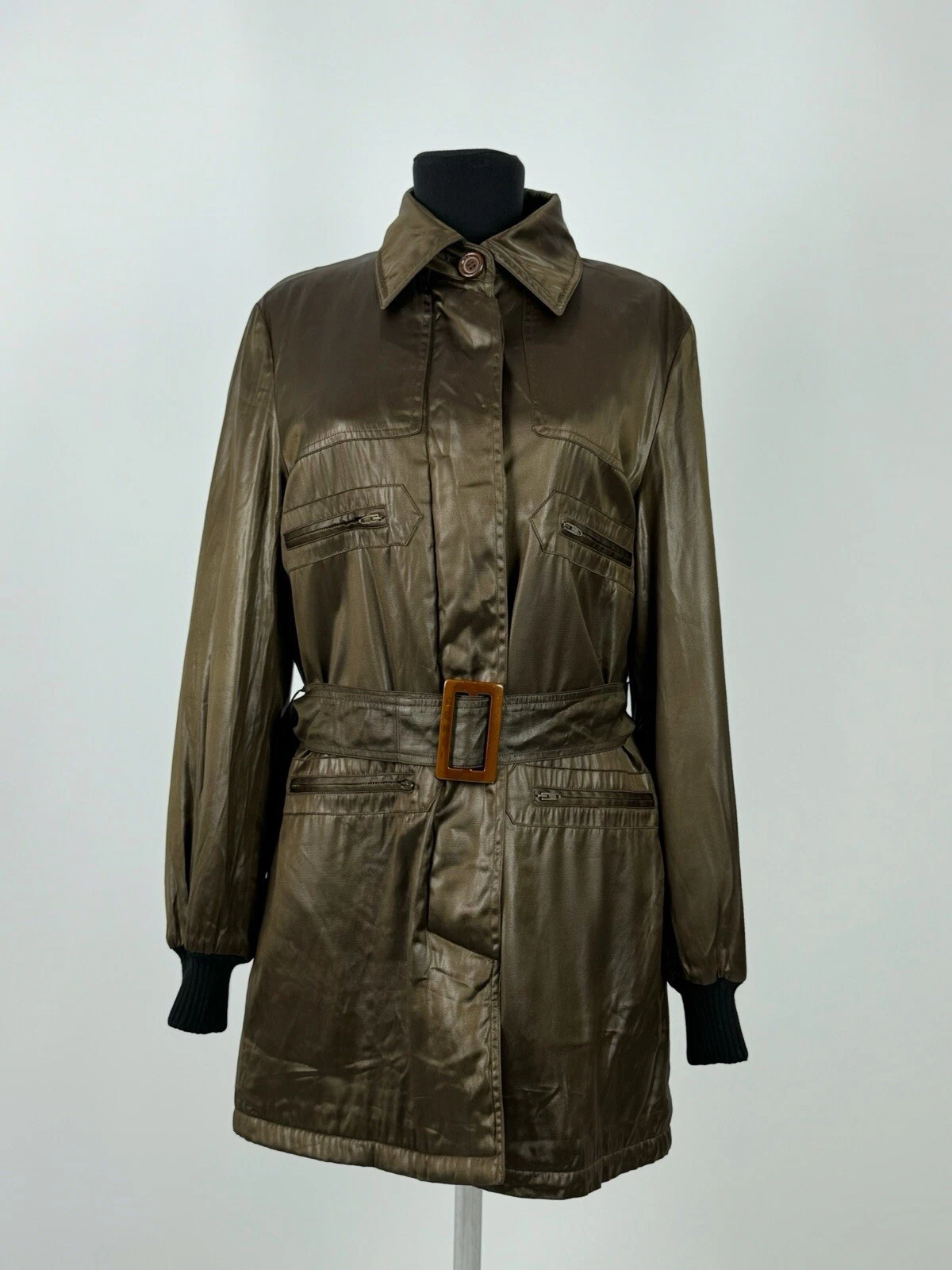 Cappotto midi Fendi 365 vintage anni 90 Made in Italy