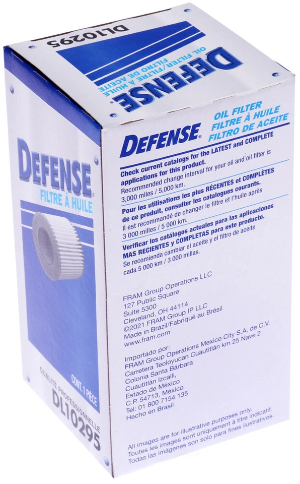 Filtro de aceite del motor para Toyota Tundra Sequoia Land Cruiser 2007-2019 DEFENSE FIL Foto 3 de 4