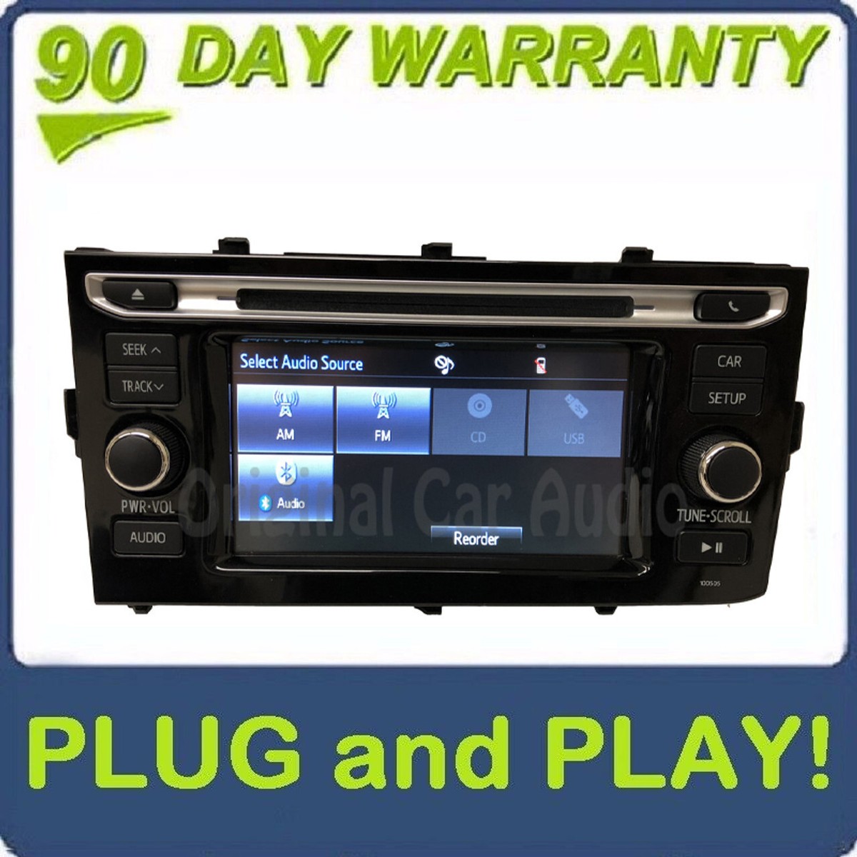 北米PRIUS C CDオーディオ TOYOTA PRIUS C Radio Navigation NAV Unit AM-FM CD OEM 2012
