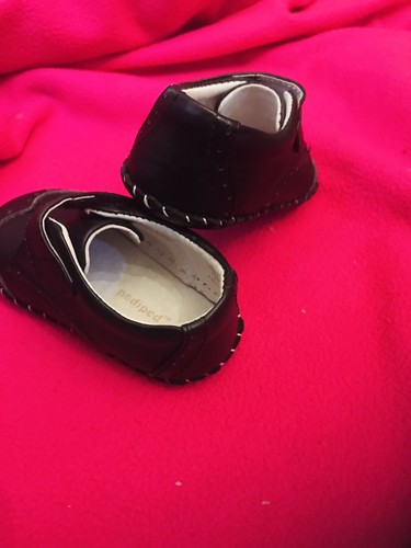 Pediped Ashton Baby Toddler Leather Black Shoes 6-12 months - Picture 5 of 6