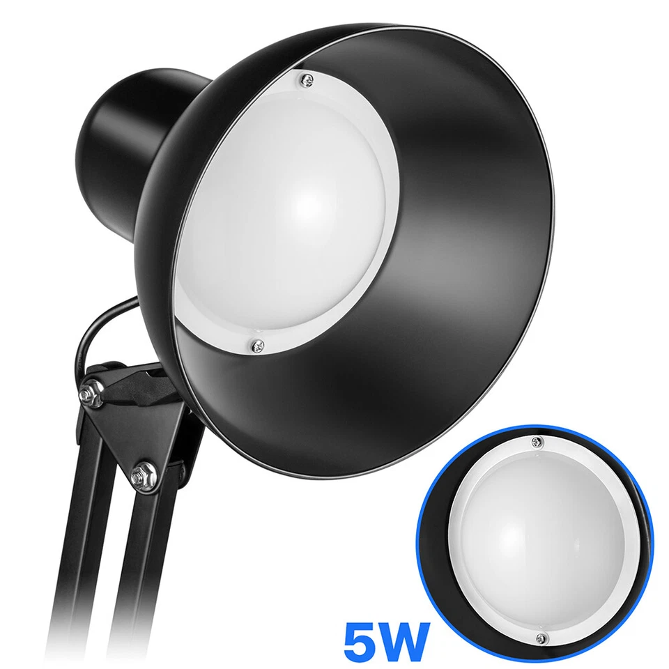 LED Desk Lamp Adjustable Swing Arm Lamp with Clamp Eye-Caring Reading Desk Light - Image 2 of 4