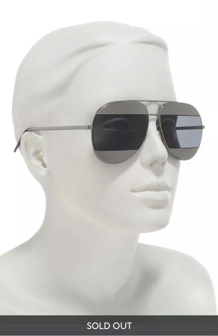 New Authentic CHRISTIAN DIOR Split 59mm Aviator Unisex New Authentic CHRISTIAN DIOR Split 59mm Aviator Unisex