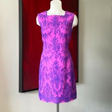 GIANNI VERSACE wool & lace mini dress size 42 from F/W 1996/97