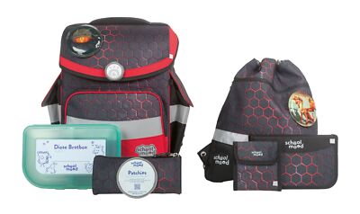 School-Mood Timeless mit LED Patchy Schulranzen-Set 7-teilig Mika Neu