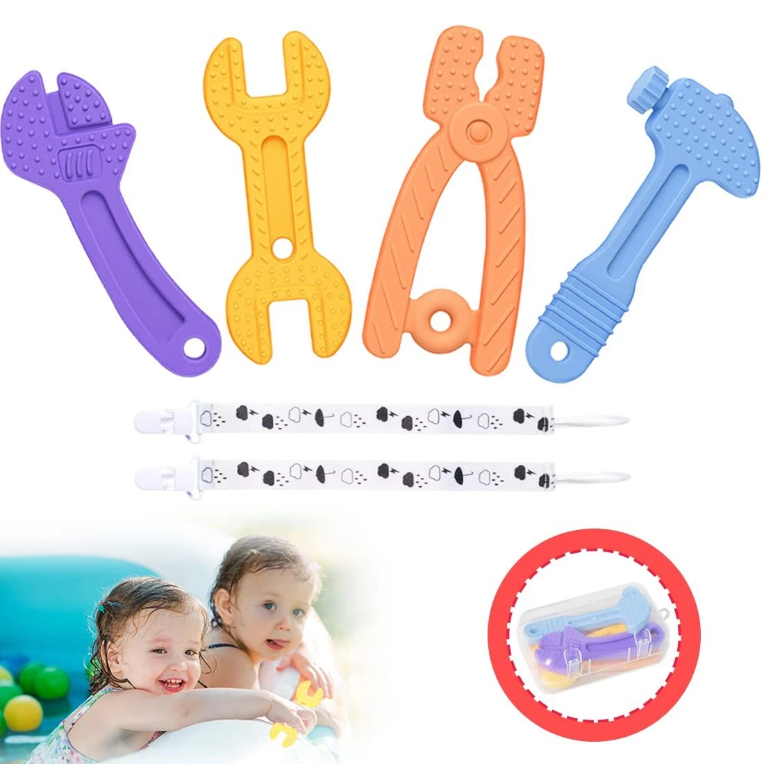 Teething Toys 0-6 Months Babies 6-12 Months, Silicone Baby