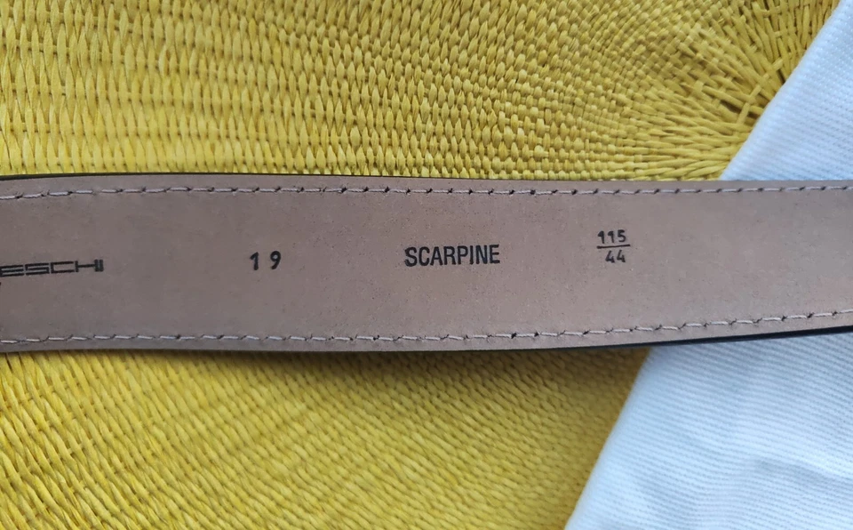 MORESCHI - SHOES BELT (MEXICO ADRIA) BUCKLE M MEN'S GENUINE LEATHER 115cm - Image 4 of 4