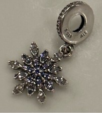 Pandora Moments Sterling Silver CZ Shimmering Snowflake Dangle Charm