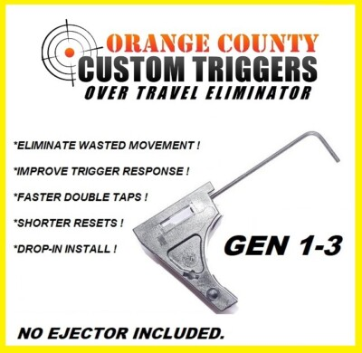 #ad GEN 1 3 17 19 26 34 OEM TRIGGER HOUSING OVERTRAVEL STOP FITS GLOCK 9MM *NO EJECT $16.89