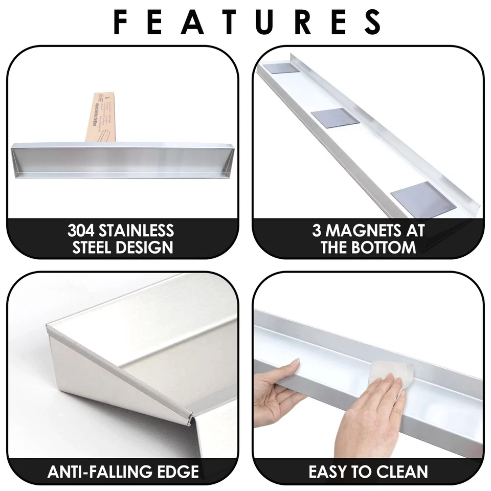 Кухонная полка WEAVERSE для плиты, магнитная полка над плитой для кухни - Изображение 2 из 4