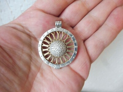 Beautiful Pendant, IMENSO, Locket, 925 Silver with Stones