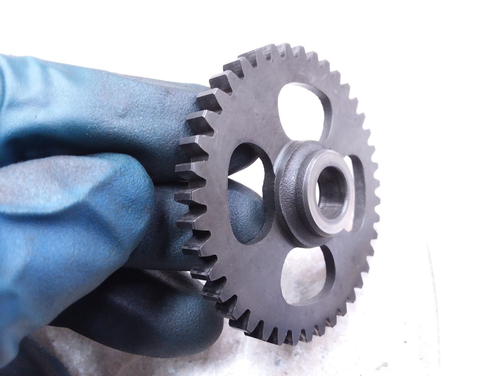 Yamaha 500 XT500 Enduro Engine Main Oil Pump Shaft Drive Gear 1977