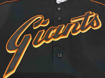 Vintage Majestic MLB San Francisco Giants Baseball Jersey XL Black