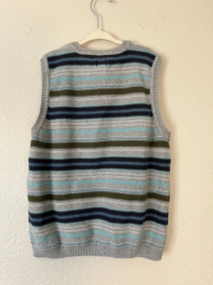 Chaleco Suéter Tejido Tea Kids Rayas Talla Grande 8-10 Foto 2 de 3