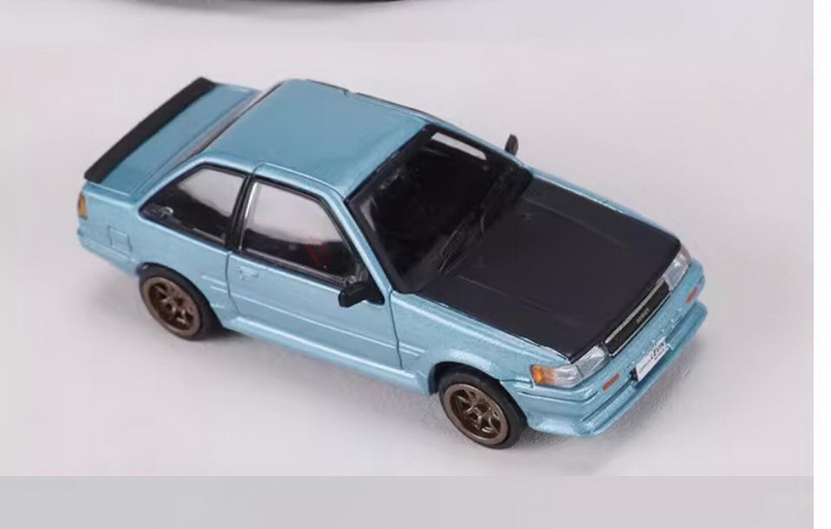 DCT 1/64 Scale Corolla LEVIN 1983 Blue/Black Diecast Car Model Toy