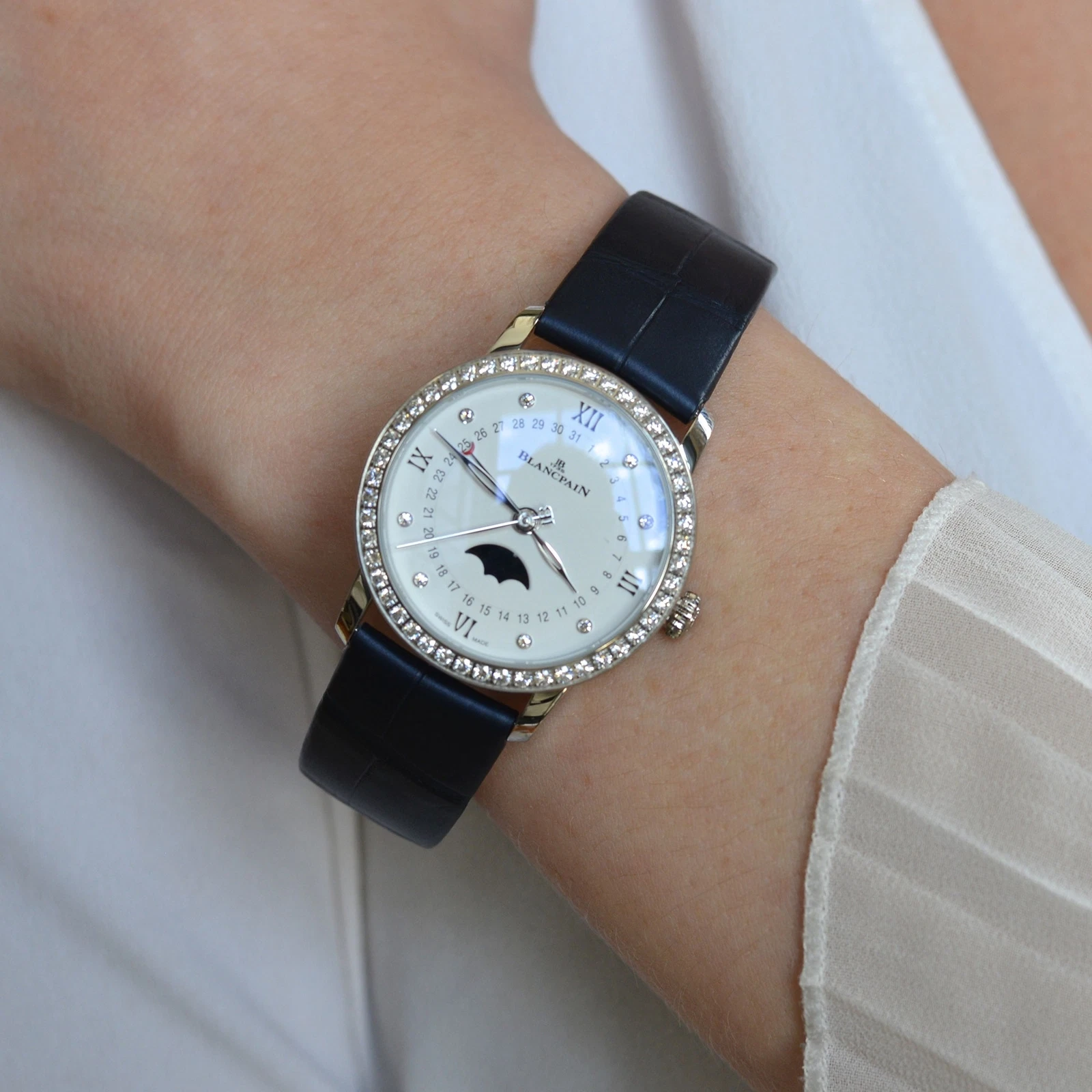 Blancpain — Blancpain Villeret Moon Phase Calendar - 6126 4628 55B