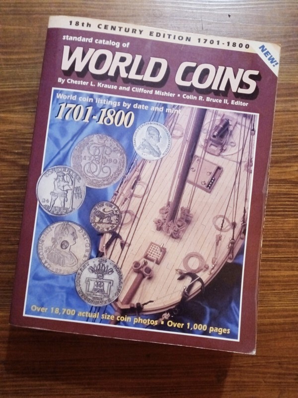 WORLD COINS 18 CENTURY CATALOG 1701-1800. FREE SHIPPING.