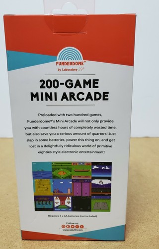 Funderdome Handheld Mini Arcade 200 Built-In Games Retro Video Arcade - Picture 3 of 7