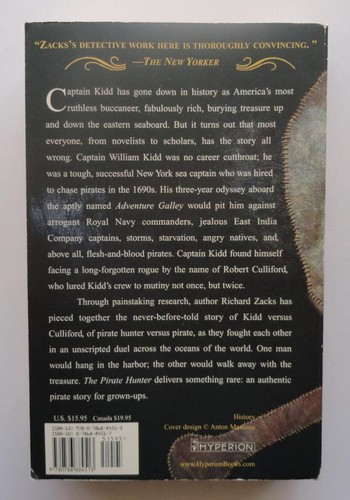 (699) The Pirate Hunter: True Story of Captain Kidd by Richard Zacks PB 2003 - Picture 2 of 6
