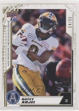 2020 Upper Deck CFL Gold 4/50 Natey Adjei #189 0cv6