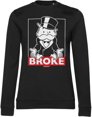 Monopoly Damen Mr BROKE Girly Sweatshirt HSB-53-MOPO003-H91-4