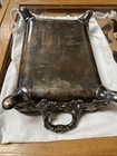 Victorian Silverplate Chafing Dish With Hot Water Reservoir Footed Floral Design — photo 6