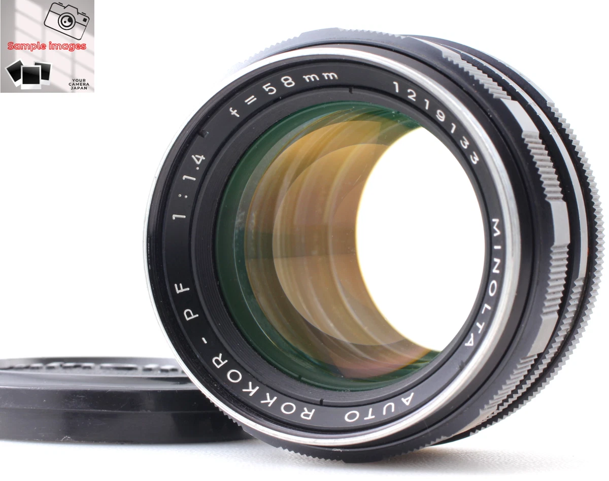Minolta Rokkor PF 58mm Focal f/1.4 Camera Lenses for sale | eBay
