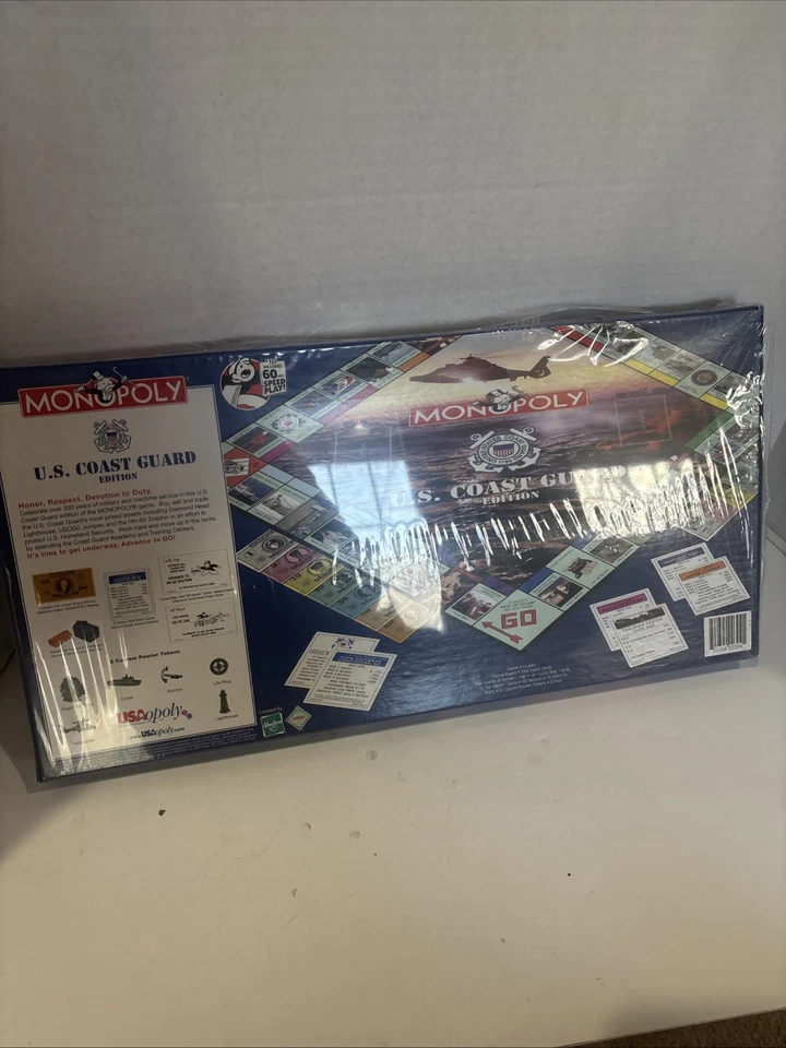 Monopoly U.S. Coast Guard Edition 2007 NEW Unopened Pewter Tokens Parker Bros - Image 3 of 4