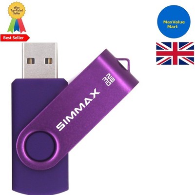 Vielseitiger 32 GB USB 2.0-Stick in Swivel Purple   ultimative Speicherlösung