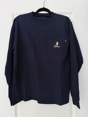 NWOT Beams Takibi Bear Long Sleeves Tee Navy Size L