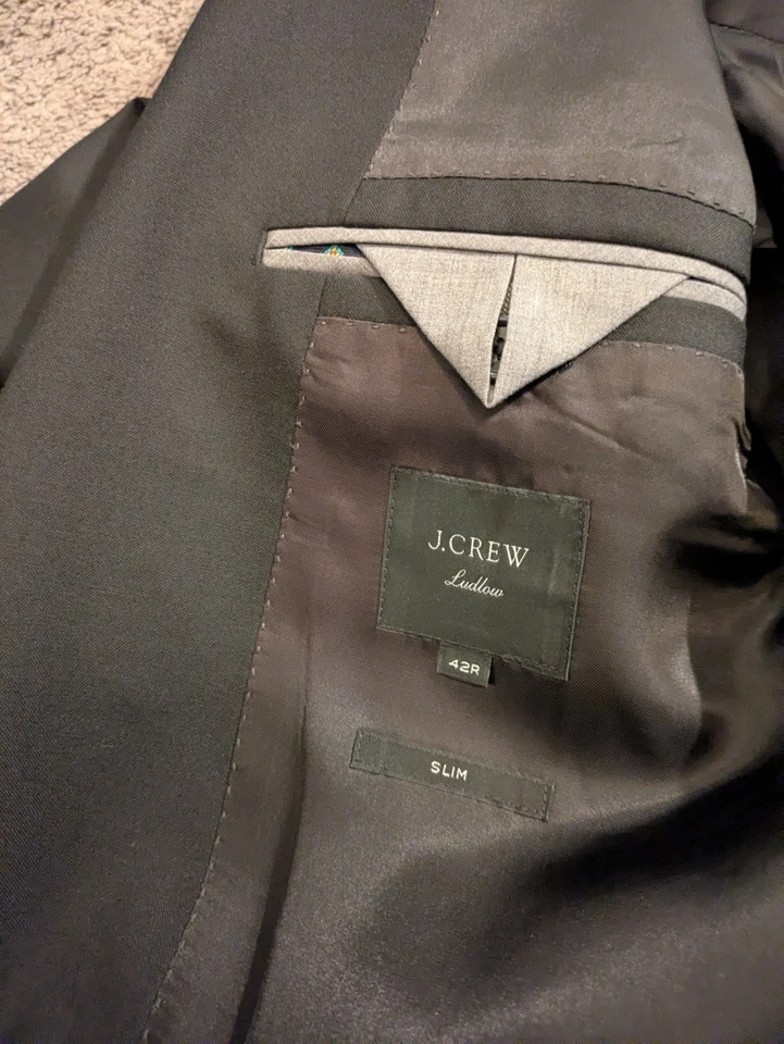 J.Crew Ludlow Traje Chaqueta Doble Ventilación Lana Abrigo Deportivo Blazer Para Hombre 42R Foto 4 de 4