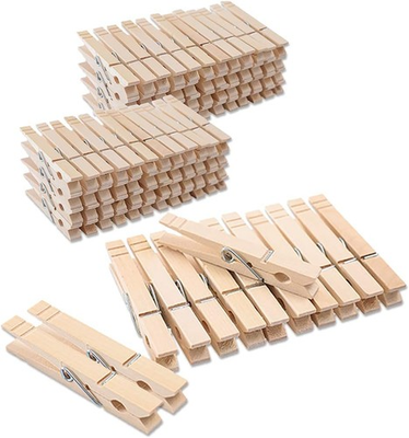 #ad Clothes Pins Wood for Hanging Clothes3.5 Inch【100pcs】 Heavy Duty Wooden Clothes $20.30