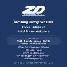 Samsung Galaxy S23 Ultra 512GB Grade B Good Lot of 24