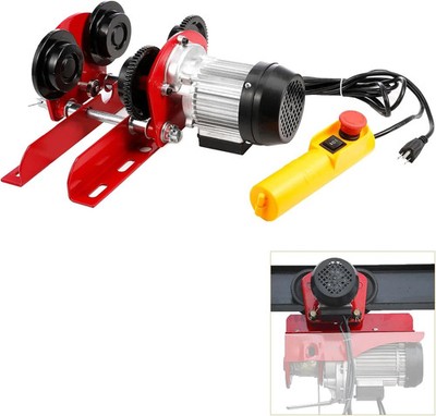 1 Ton 2204 LBS Electric Trolley for Power Hoist, Fit 2.68-4.33 in I-Beam, for PA