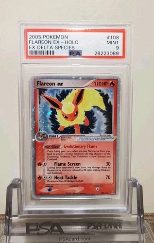 Pokemon Flareon ex Holo EX Delta Species 108/113 PSA 9 Mint