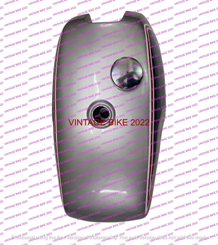 TANQUE DE GASOLINA TRIUMPH T140 AZUL Y PLATA (VERSIÓN UK) con tapa grifo/APTO PARA Foto 2 de 4